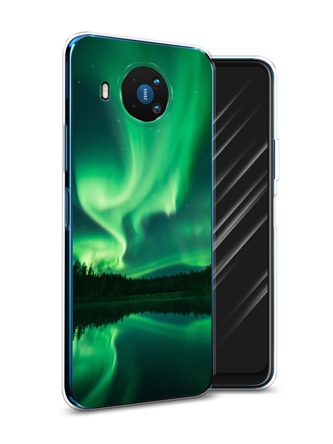 

Чехол Awog на Nokia 8.3 / Нокиа 8.3 "Ночные пейзажи 7", Зеленый;черный, 123550-4