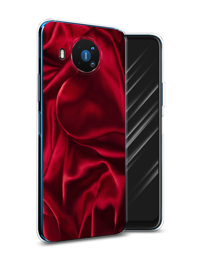

Чехол Awog на Nokia 8.3 / Нокиа 8.3 "Текстура красный шелк", 123550-3