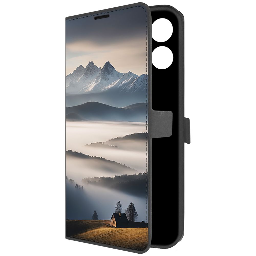 

Чехол-книжка Krutoff Eco Book для Realme C51 Туман (черный)