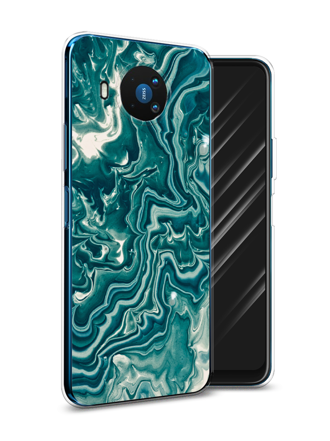 

Чехол Awog на Nokia 8.3 / Нокиа 8.3 "Минералы 4", Голубой, 123550-3