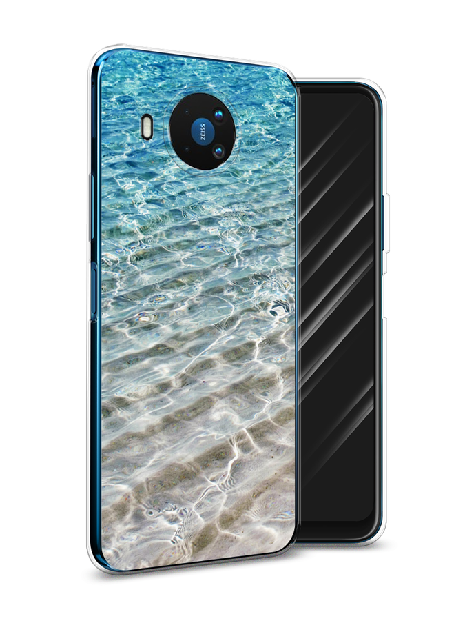 

Чехол Awog на Nokia 8.3 / Нокиа 8.3 "Волны 10", Голубой, 123550-4