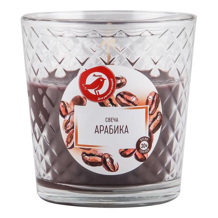 

Свеча ароматическая в стакане АШАН Красная птица Арабика