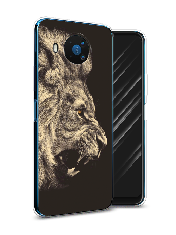 

Чехол Awog на Nokia 8.3 / Нокиа 8.3 "Львиный рык 2", Бежевый;черный, 123550-1