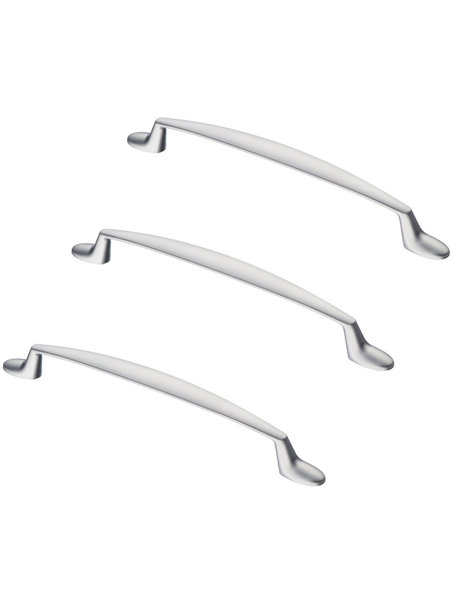 

Комплект из 3 шт ручка-скоба KERRON 160 мм S-2510-160 SC матовый хром, Серебристый, S-2510