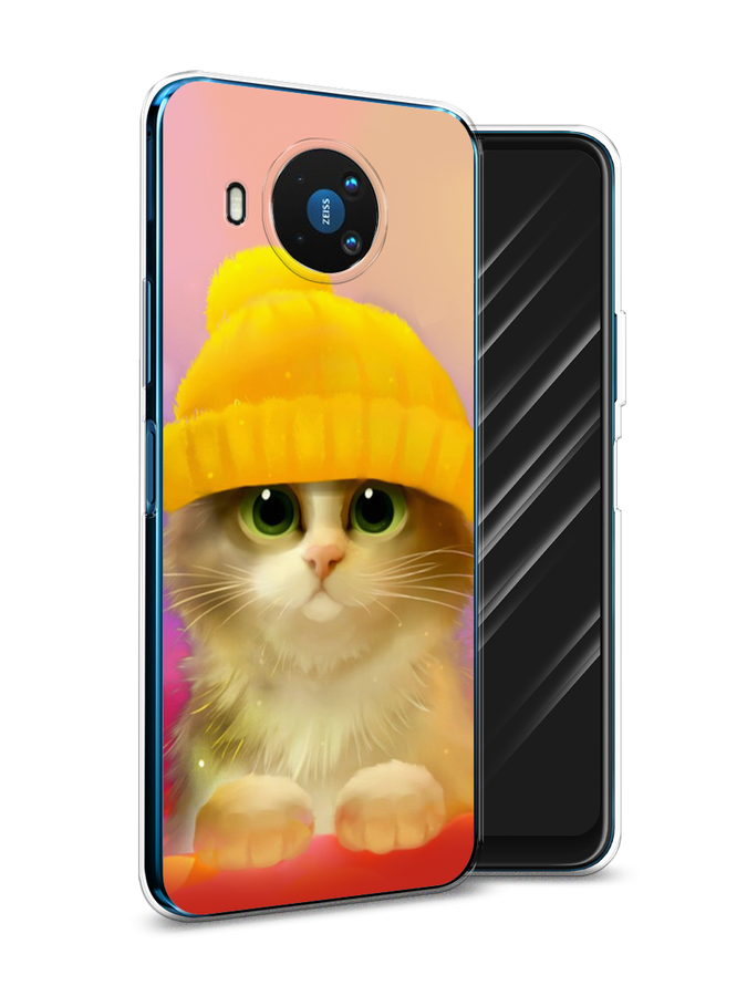 

Чехол Awog на Nokia 8.3 / Нокиа 8.3 "Котенок в желтой шапке", Желтый, 123550-2