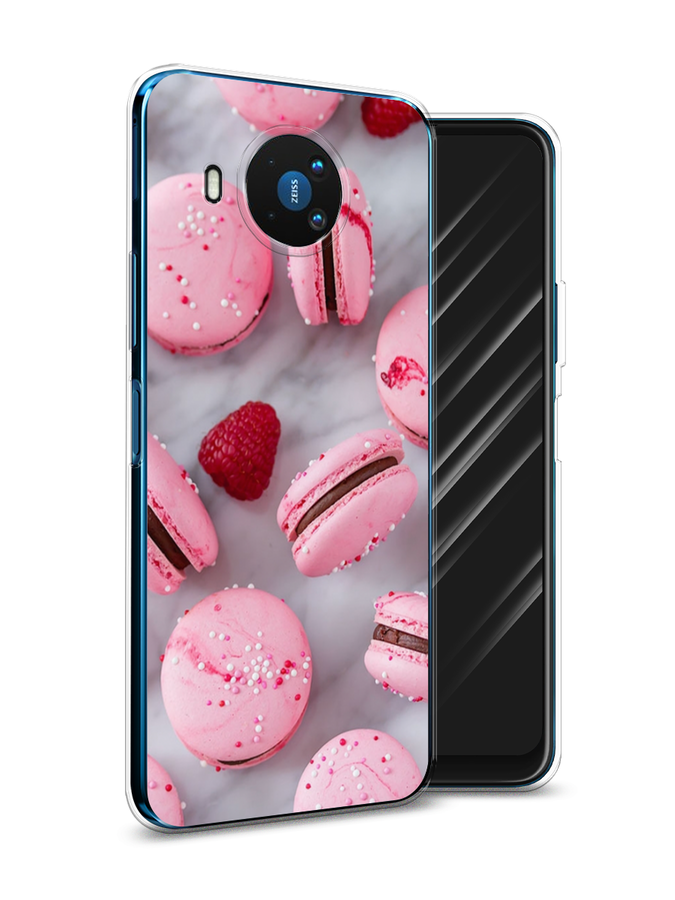 

Чехол Awog на Nokia 8.3 / Нокиа 8.3 "Макарони с малиной", Серый;розовый, 123550-10
