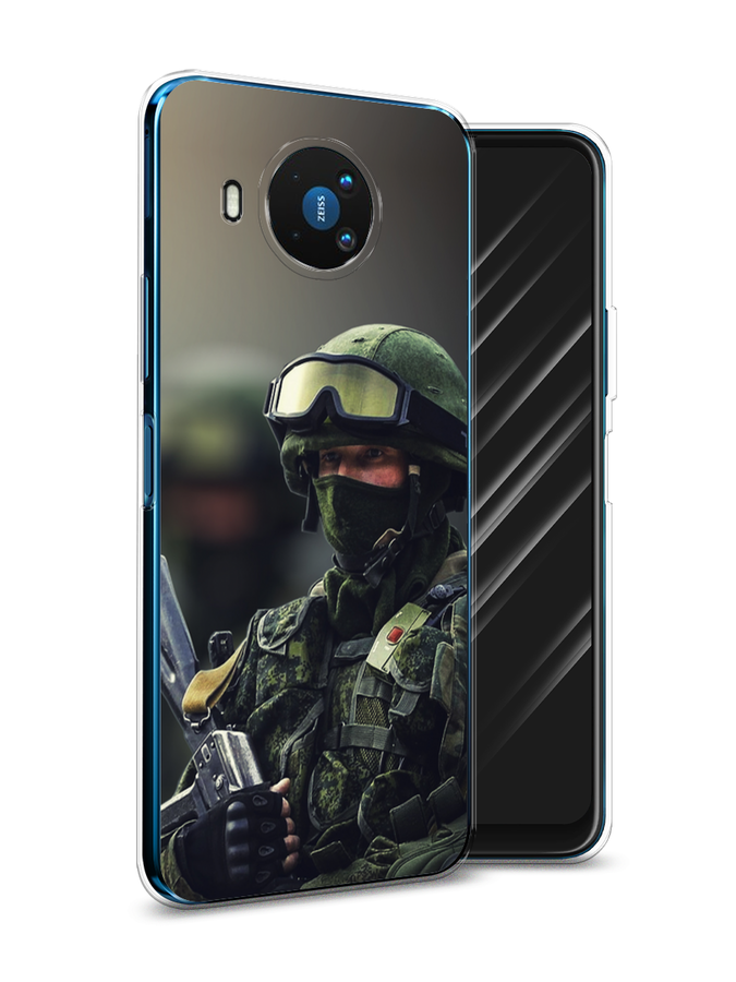 

Чехол Awog на Nokia 8.3 / Нокиа 8.3 "Солдат", Зеленый;серый, 123550-5