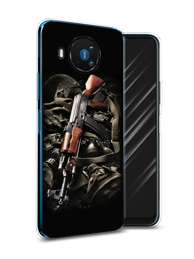 

Чехол Awog на Nokia 8.3 / Нокиа 8.3 "Автомат", Черный;коричневый;серый, 123550-5