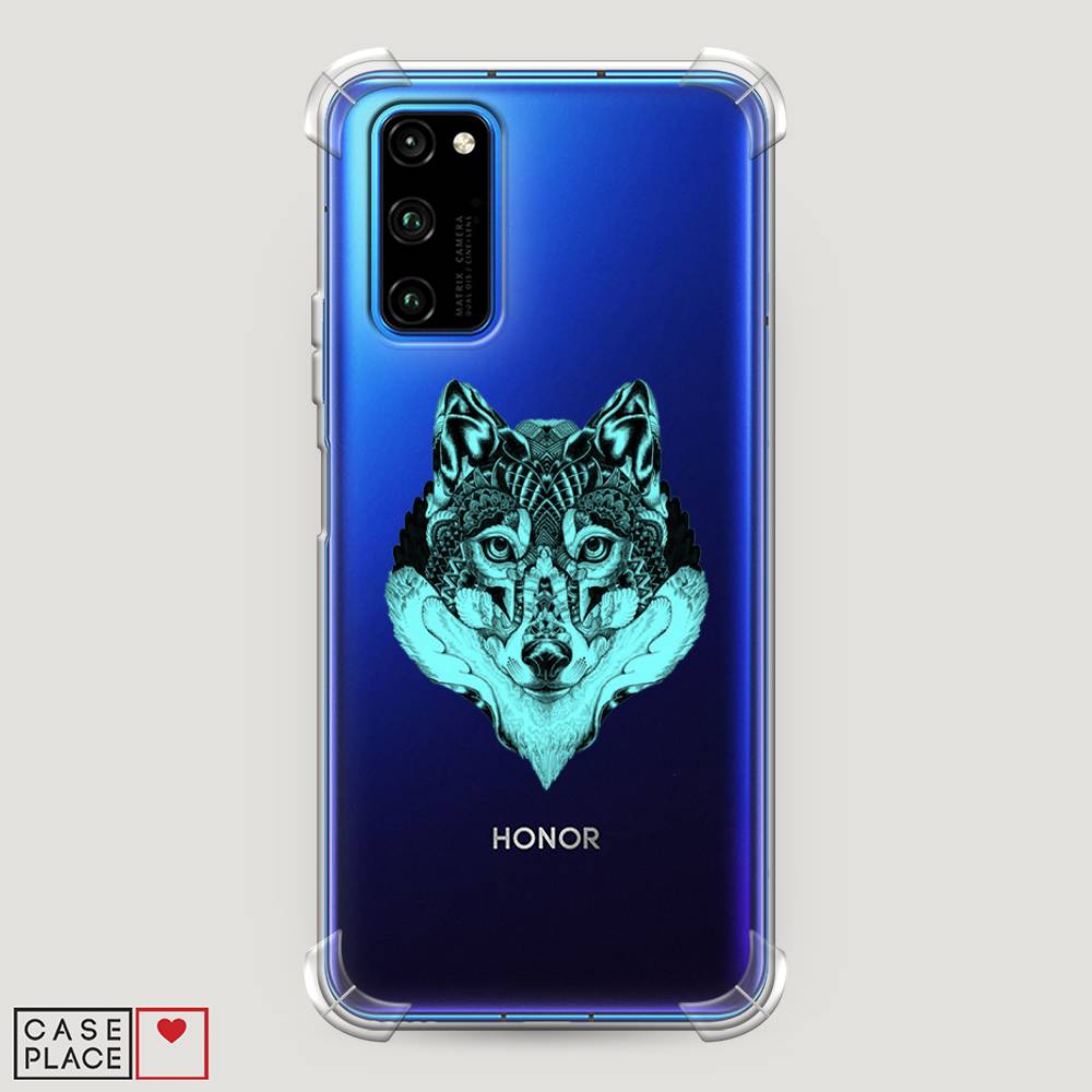 

Чехол Awog "Бирюзовый волк" для Honor View 30/View 30 Pro, 611351-1