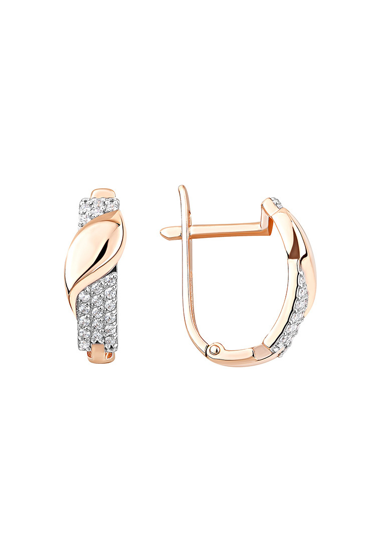 

Серьги из красного золота с фианитом Kari Jewelry СЛ-402241, СЛ-402241