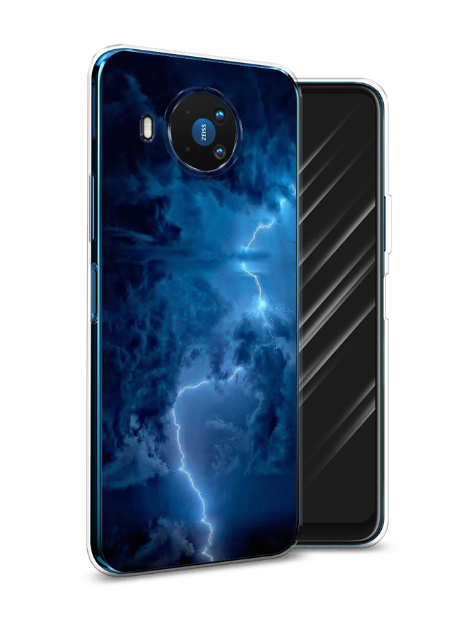 

Чехол Awog на Nokia 8.3 / Нокиа 8.3 "Молния", Синий, 123550-4