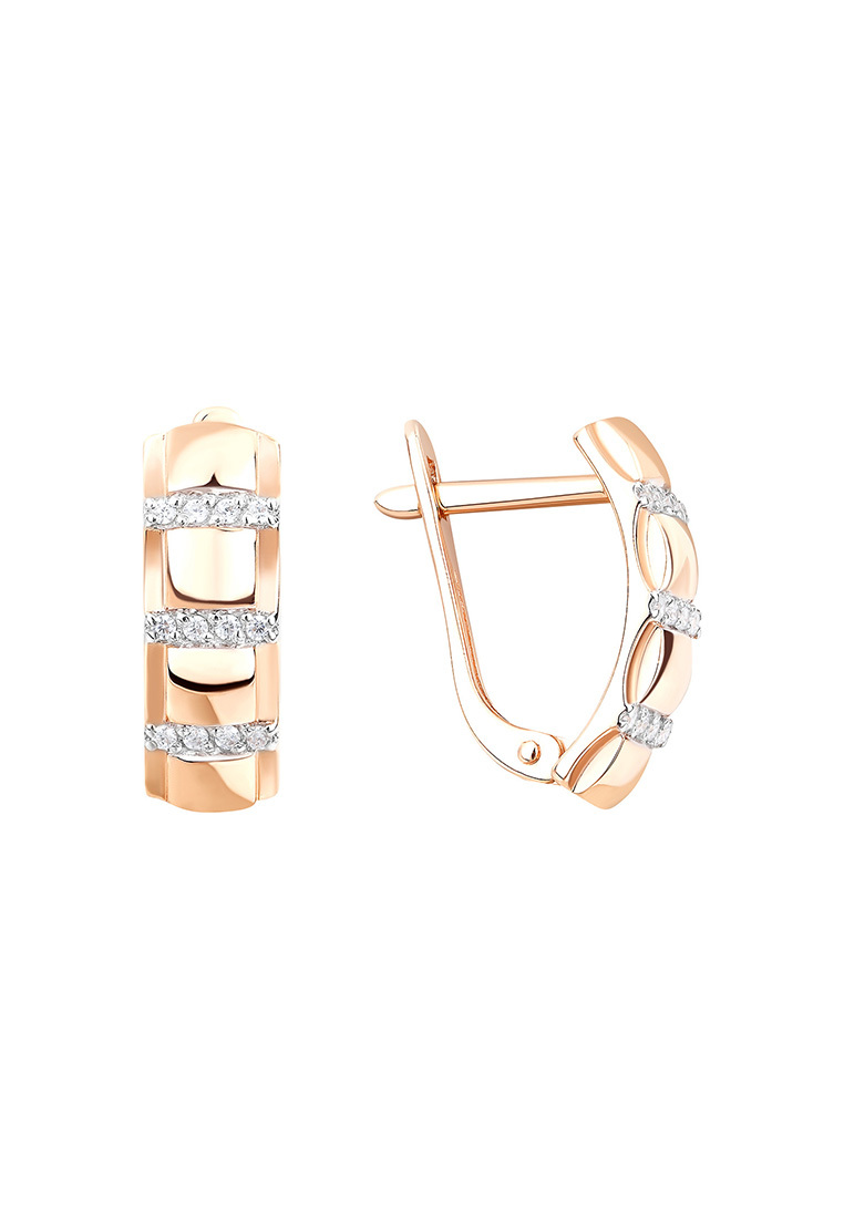 

Серьги из красного золота с фианитом Kari Jewelry СЛ-402491, СЛ-402491
