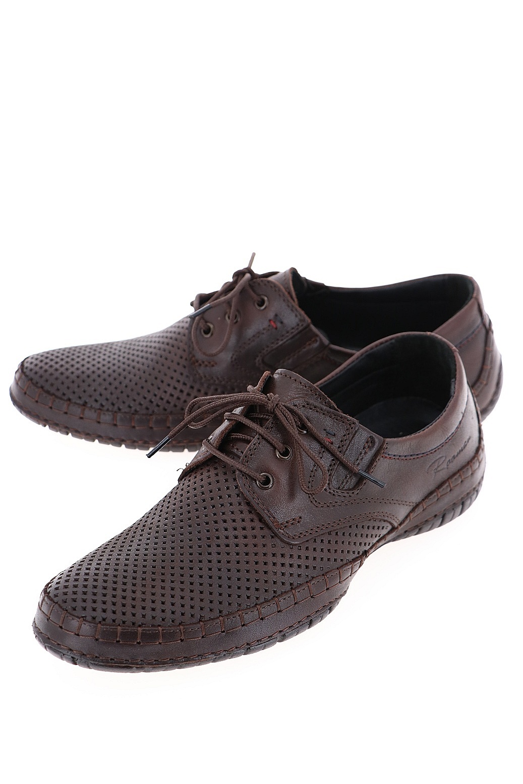 Полуботинки мужские Rooman 902-117-A2L1 коричневые 43 RU