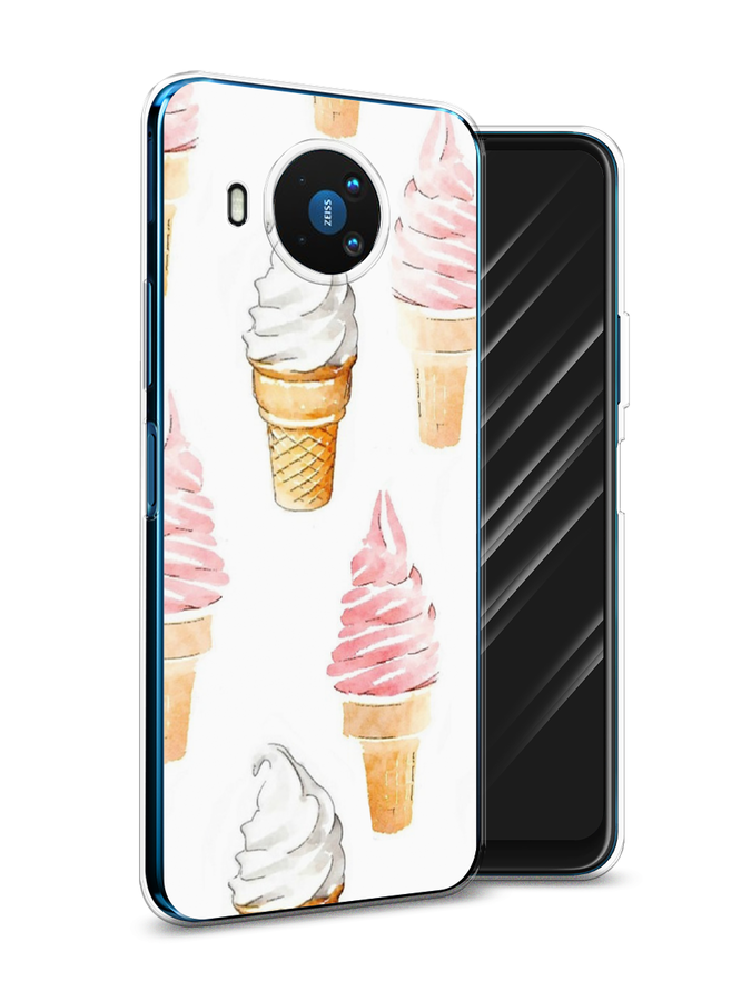 

Чехол Awog на Nokia 8.3 / Нокиа 8.3 "Нарисованное мороженое", Белый;розовый, 123550-10