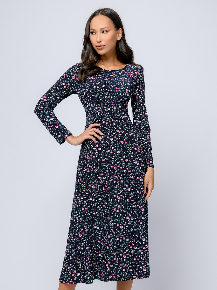 

Платье женское 1001dress 0102785DB синее 48, Синий, 0102785DB