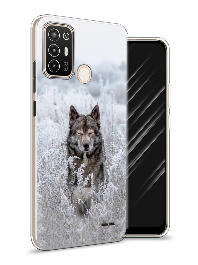 

Чехол Awog на ZTE Blade A52 / ЗТЕ Блэйд A52 "Волк в поле", Разноцветный, 136250-1