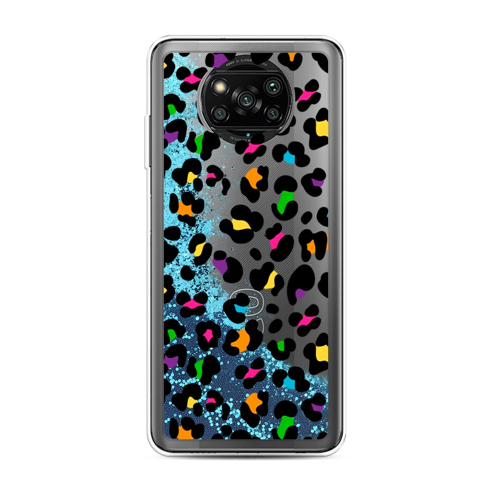 

Жидкий чехол с блестками "Яркий леопард" на Xiaomi Poco X3 Pro, 310693-1