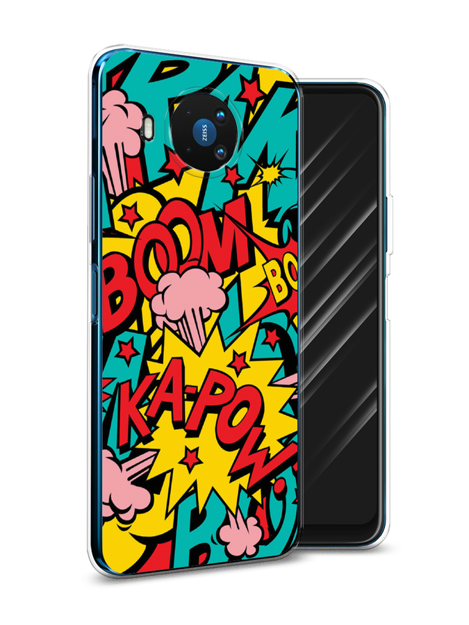 

Чехол Awog на Nokia 8.3 / Нокиа 8.3 "Постер pop art", Голубой;желтый;красный, 123550-9