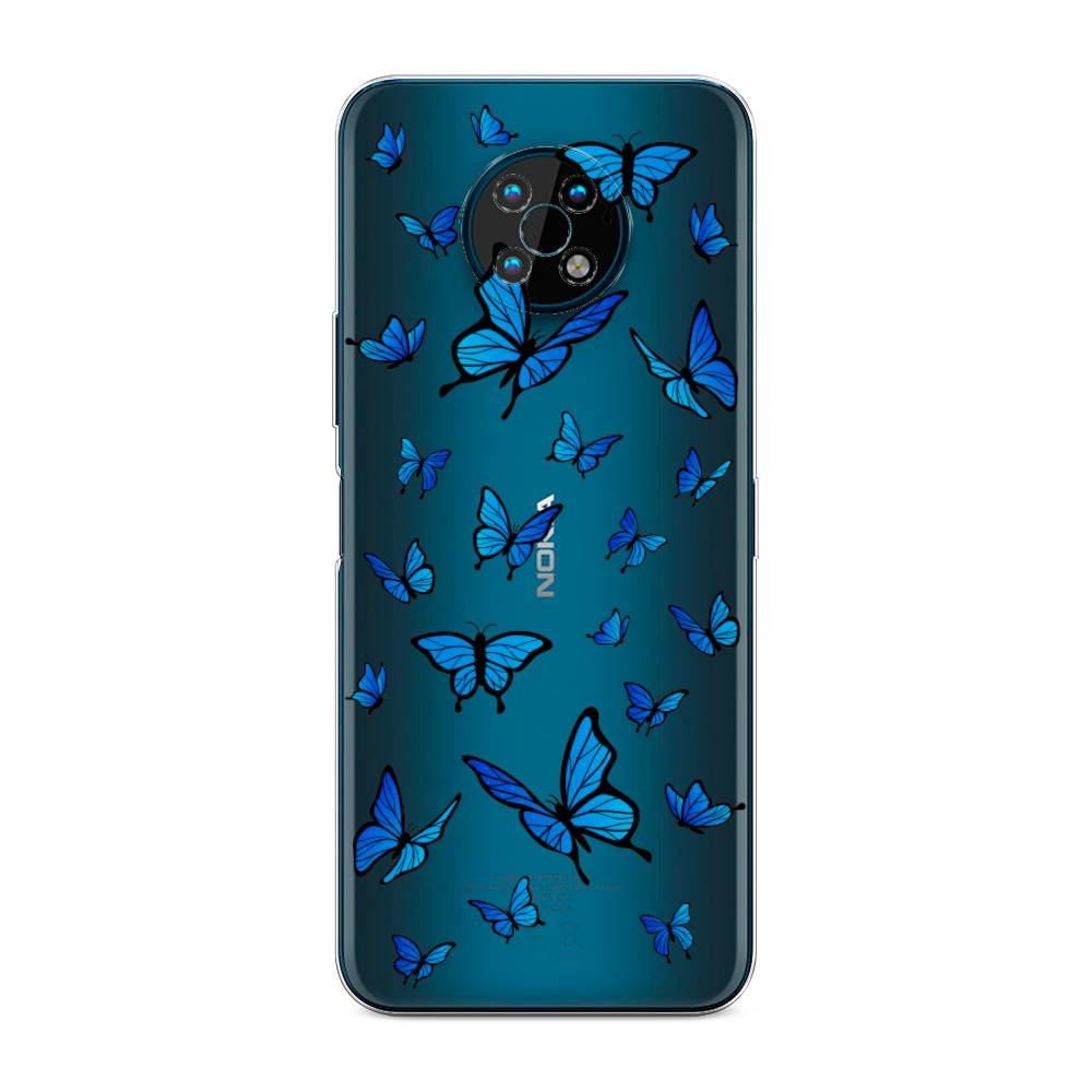 фото Чехол awog "синие бабочки" для nokia g50