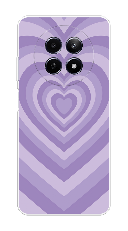 

Чехол на Realme 12 5G "Violet heart latte", Фиолетовый, 2516450-1
