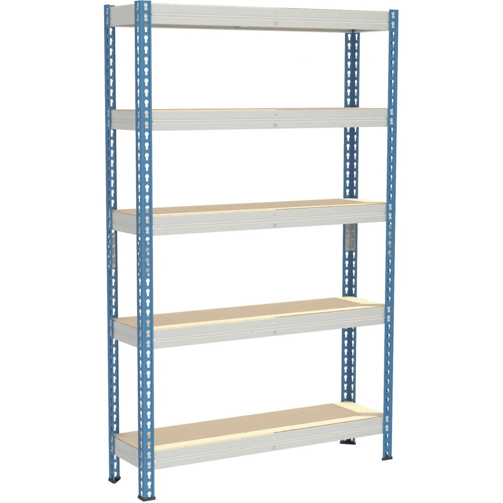 

Стеллаж IRONMEBEL Optimus Hook 2 в 1, h-2400 мм, 5 полок, 1500x400 мм m-ot.000.004