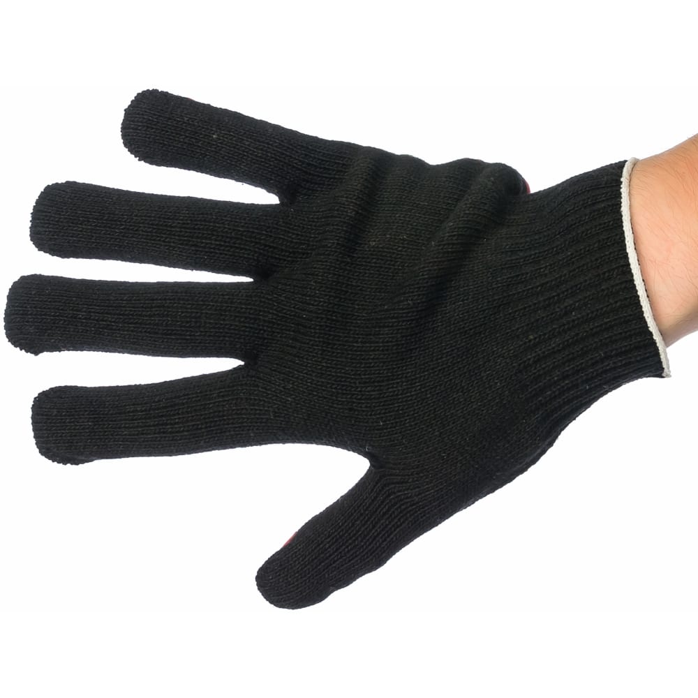 Вязаные полушерстяные перчатки с ПВХ нанесением Точка Gigant 10 пар G-076 (Россия)