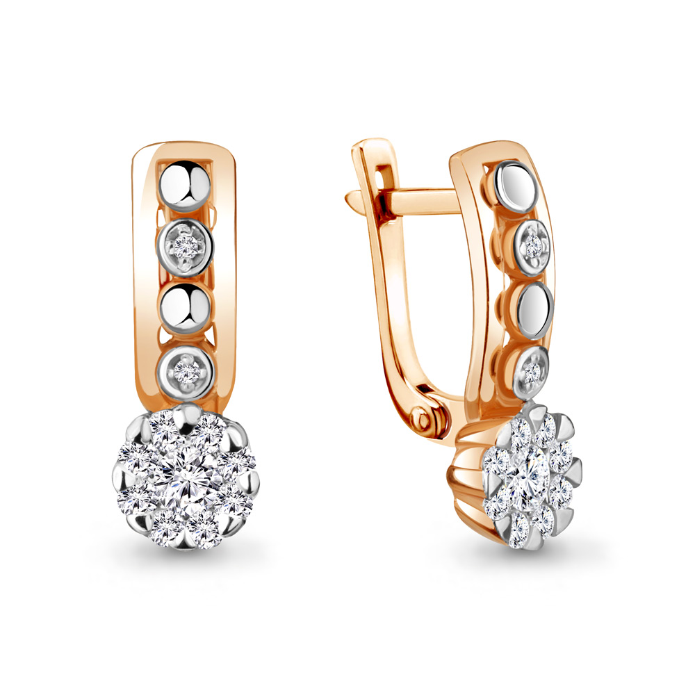 

Серьги из красного золота с бриллиантом Aquamarine Aquamarine 941933к_585_кз, 941933к_585_кз