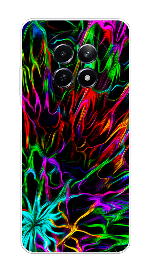 

Чехол на Realme 12 5G "Разноцветные разводы", Голубой;зеленый;оранжевый, 2516450-1