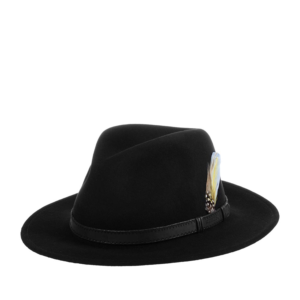 

Шляпа унисекс Stetson 2528014 TRAVELLER VITAFELT черная, р.63, Черный, 2528014 TRAVELLER VITAFELT