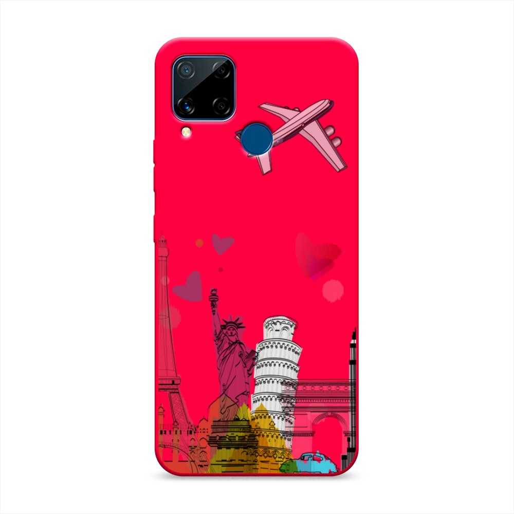 

Чехол Awog на Realme C15 "Самолет путешествий", Разноцветный, 255053-1