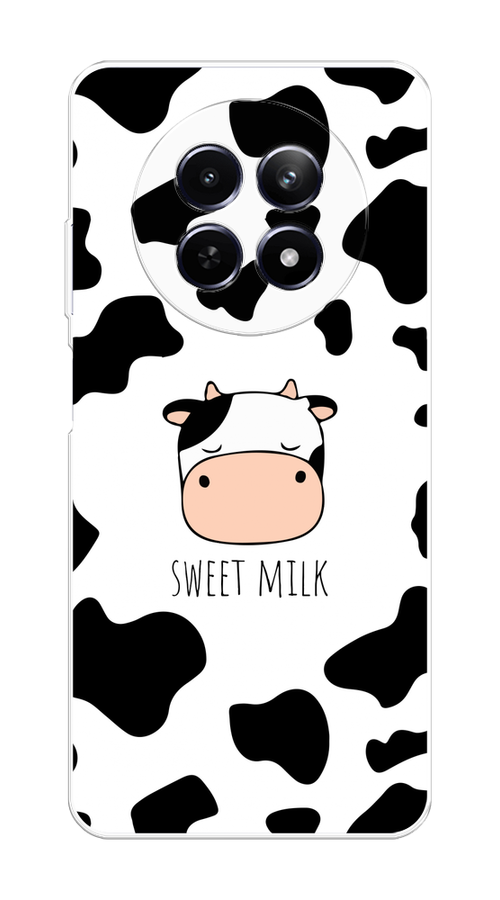 Чехол на Realme 12 5G "Sweet milk" 2516450-1 розовый,  белый,  черный