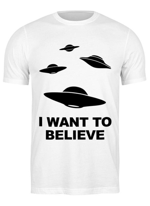 

Футболка женская Printio I want to believe (x-files) белая 2XL, Белый, I want to believe (x-files)