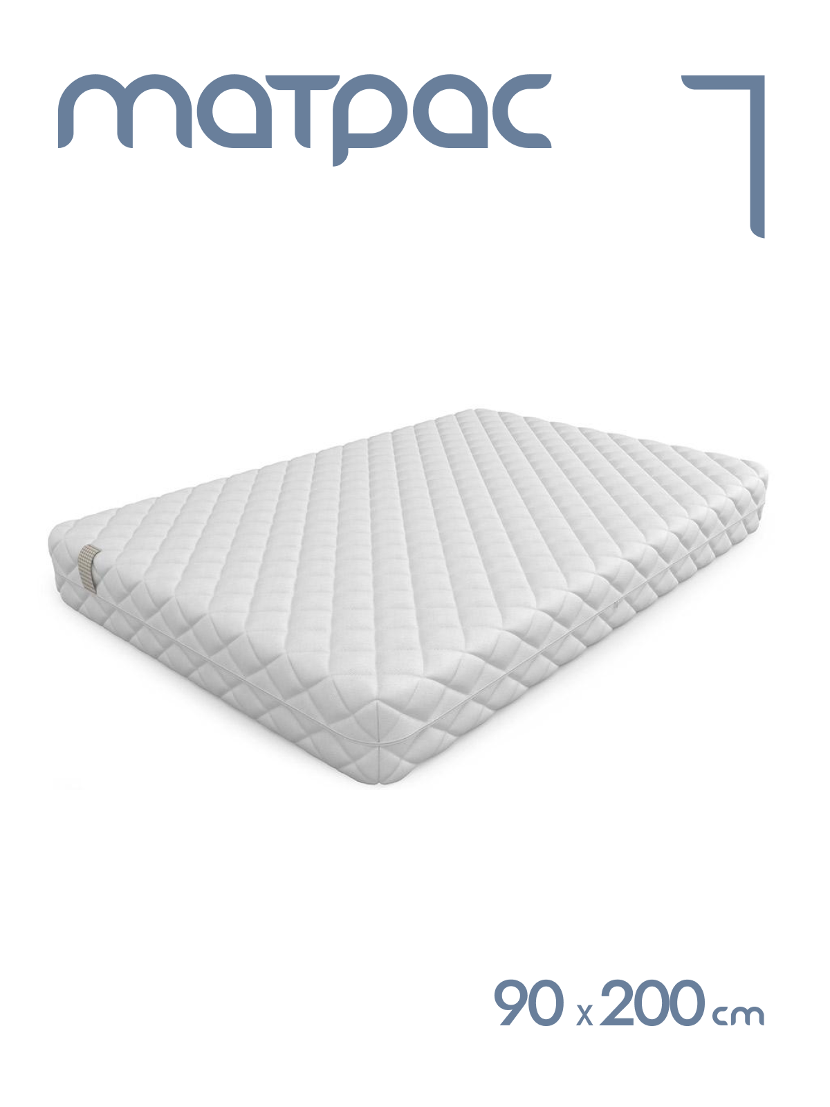 

Матрас беспружинный Alat Home Clever XL анатомический 90x200 см mm-1418, Белый