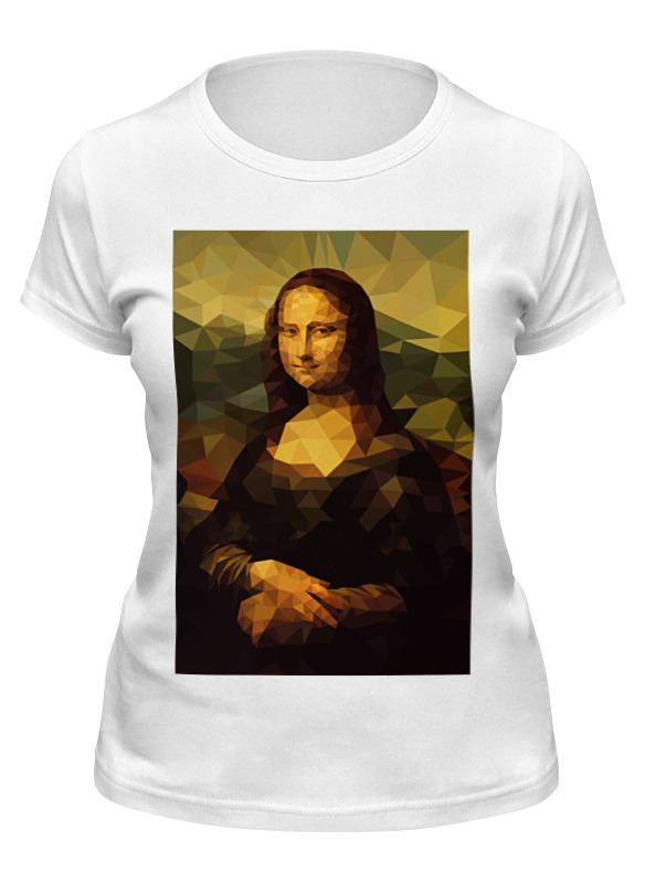 

Футболка женская Printio Мона лиза (mona lisa) белая 2XL, Белый, Мона лиза (mona lisa)