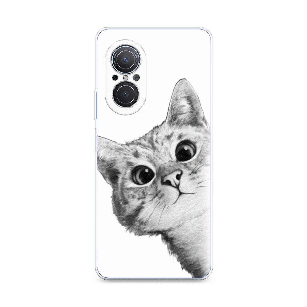 

Чехол Awog на Huawei Nova 9 SE "Кот рисунок черно-белый", Черный, 6107250-1