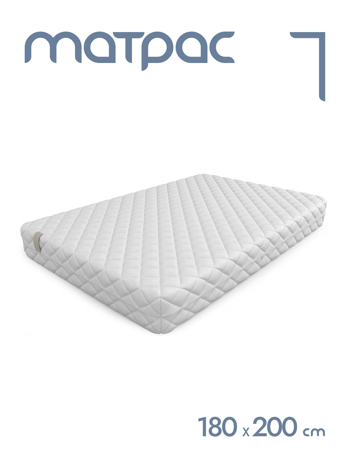 

Матрас беспружинный Alat Home Clever L анатомический 180x200 см mm-1410, Белый