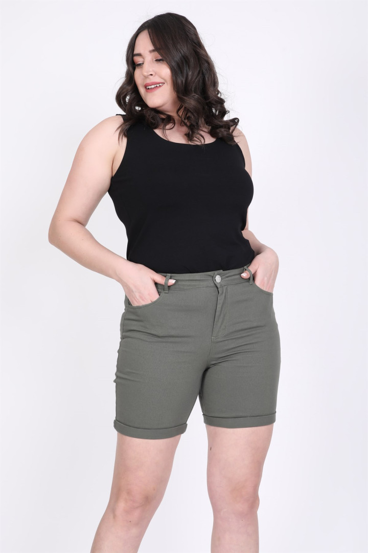 

Шорты женские My Line Moda 862 зеленые 44 RU (товары доставляются из-за рубежа), 862