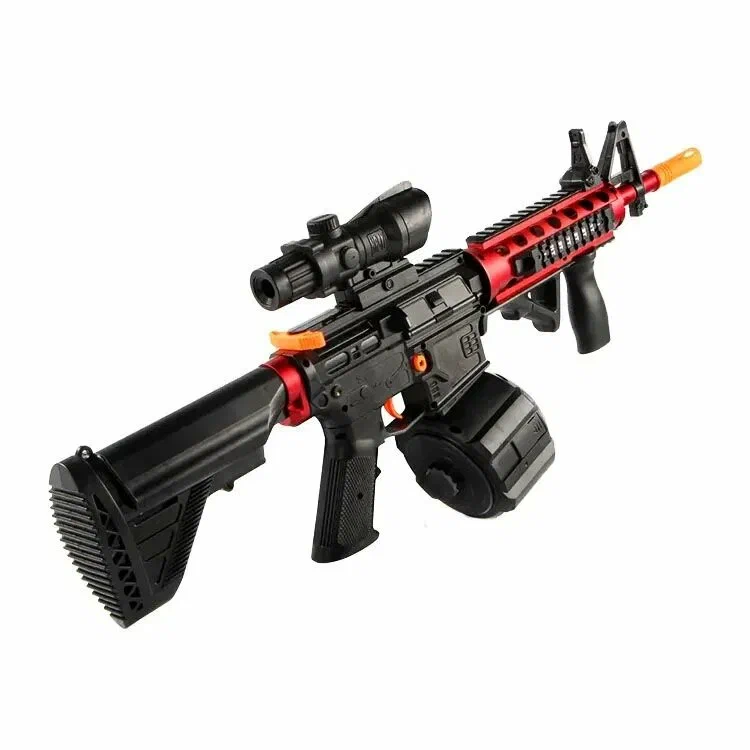 

Игрушечный автомат Matreshka M416 с мягкими пульками орбиз, красный, M416
