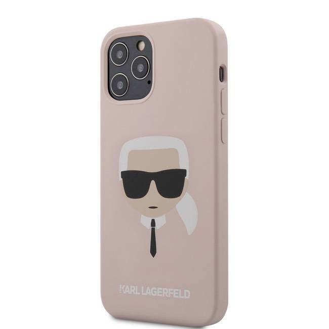 фото Чехол karl lagerfeld karl's head (klhcp12mslkhlp) для iphone 12/iphone 12 pro (pink)