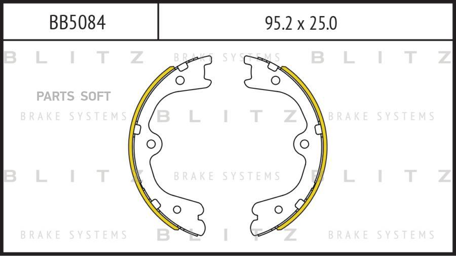 

Тормозные колодки BLITZ барабанные bb5084