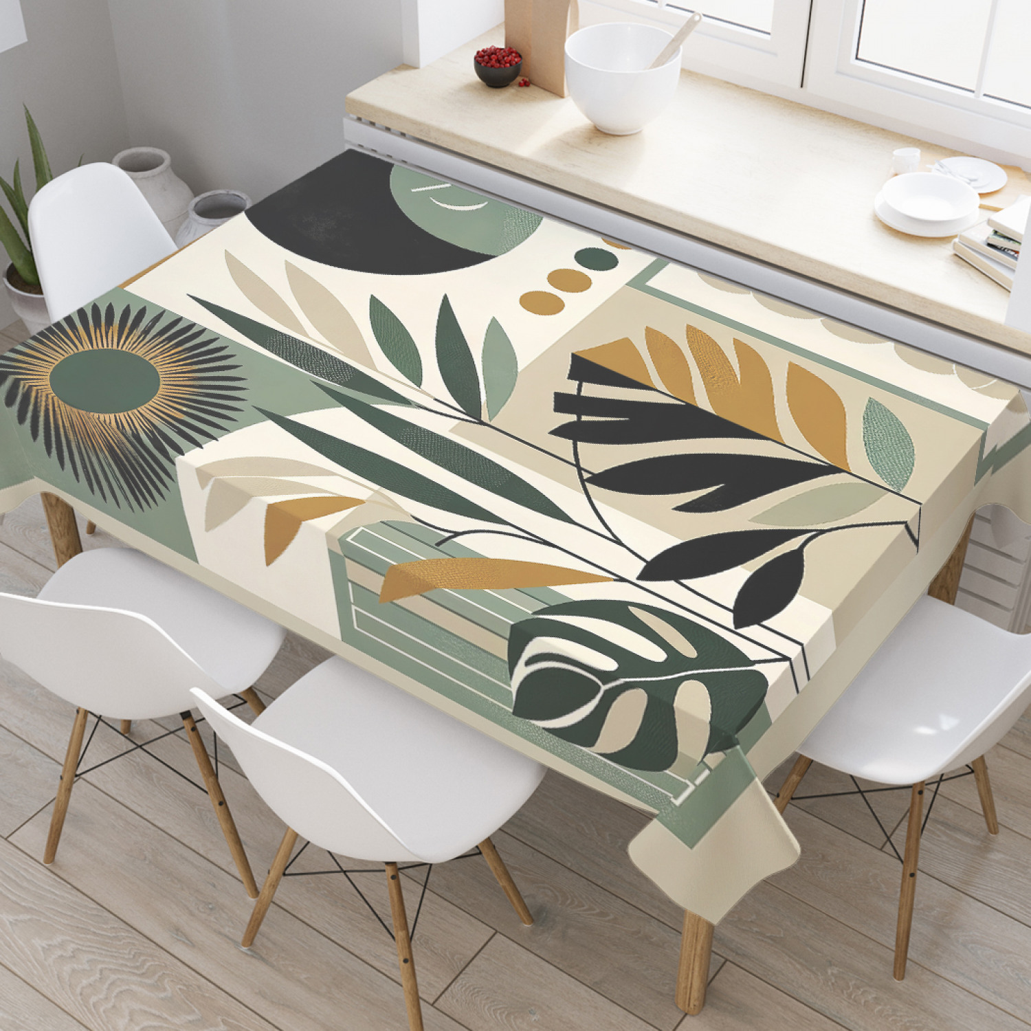 

Скатерть JoyArty Пастельная абстракция 120х145, tcox_429426_120x145, Зеленый, Пастельная абстракция