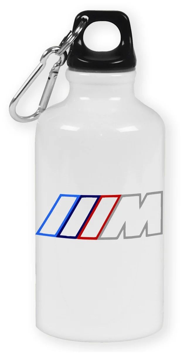 

Бутылка спортивная CoolPodarok BMW M (БМВ М), Белый
