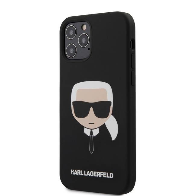 фото Чехол karl lagerfeld karl's head (klhcp12mslkhbk) для iphone 12/iphone 12 pro (black)