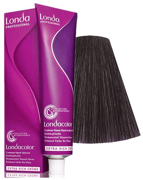 Краска для волос Londa Professional 3/0 темный шатен краситель для волос 360 hair professional 6 00 темный блондин интенсивный 100 мл