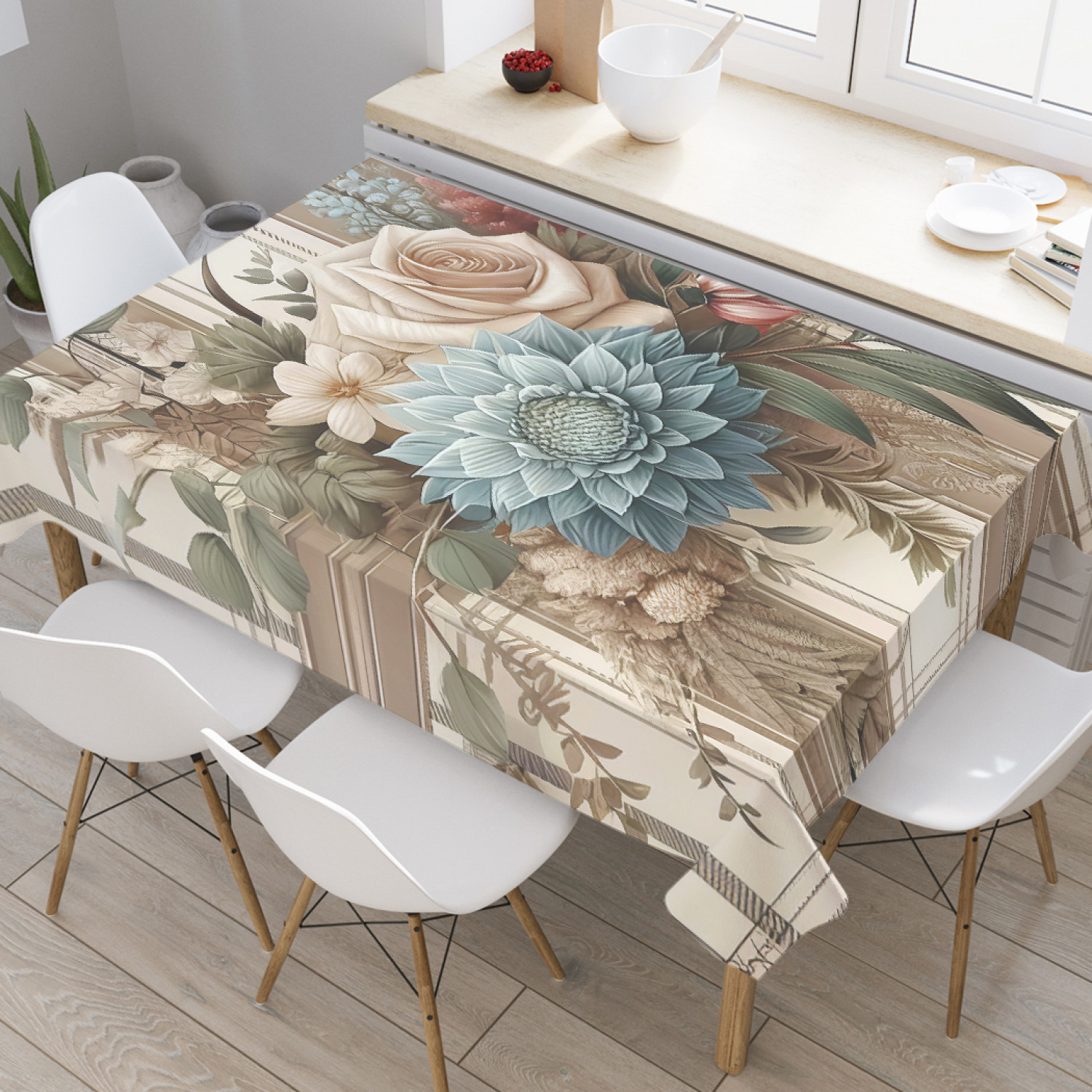 

Скатерть JoyArty Композиция из сухоцветов 180х145, tcox_sd3360_180x145, Бежевый, Композиция из сухоцветов