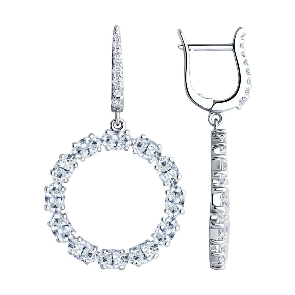 

Серьги из серебра SOKOLOV 94026698, фианит, 94026698