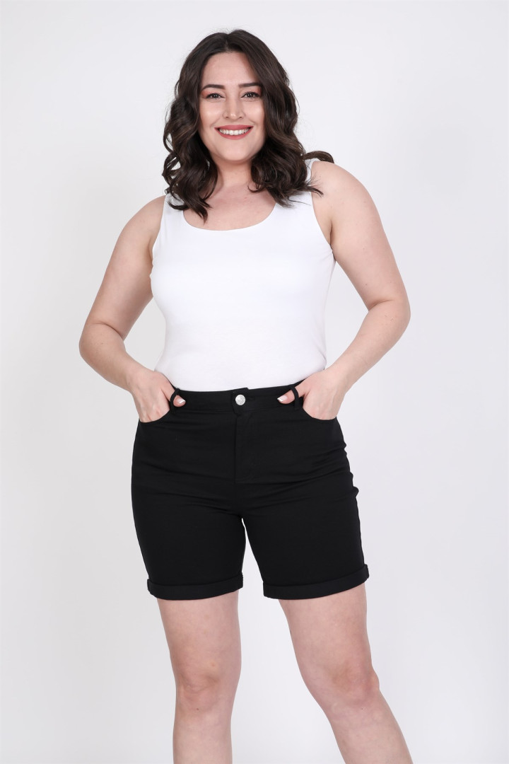 

Шорты женские My Line Moda 750 черные 50 RU (товары доставляются из-за рубежа), Черный, 750