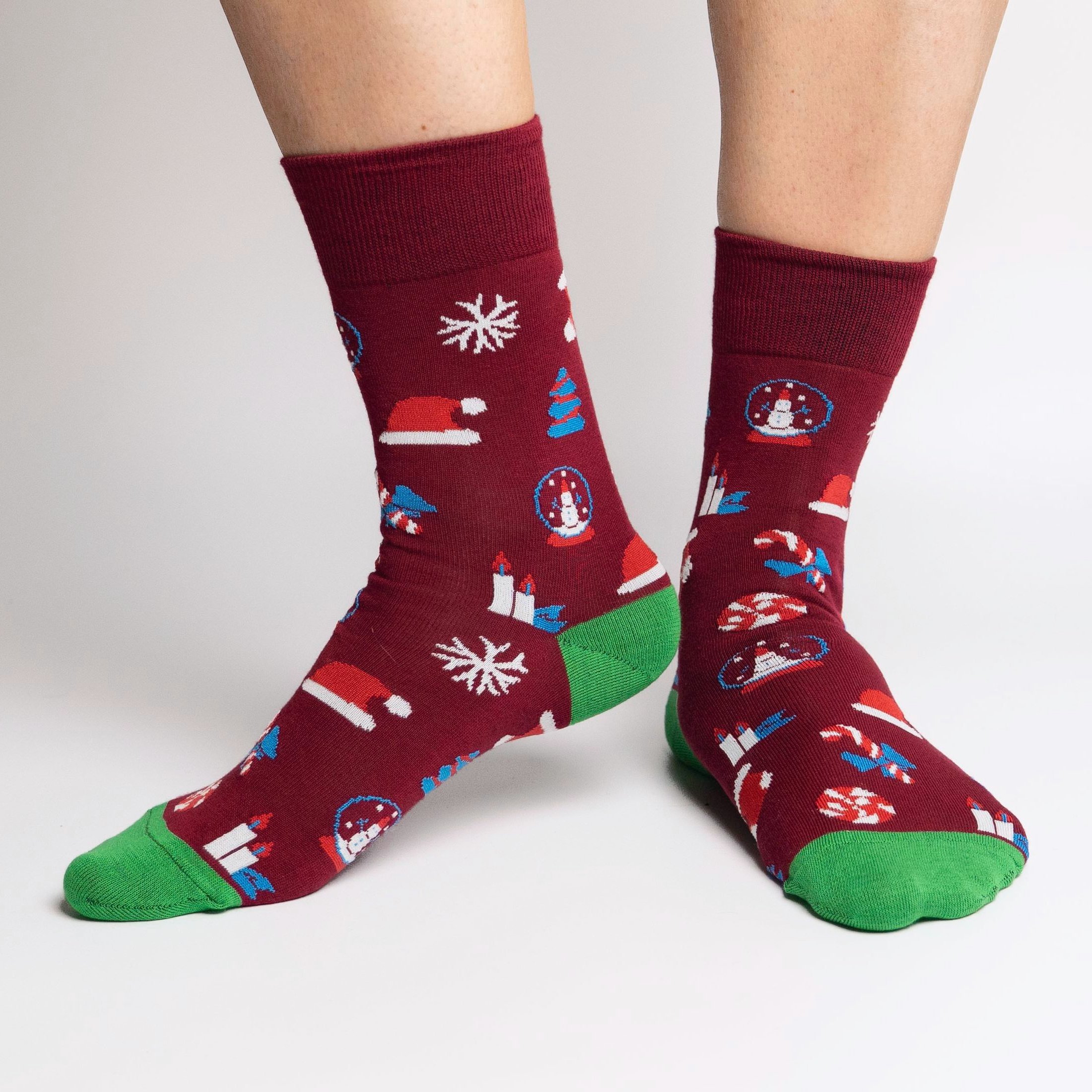 Носки унисекс St. Friday Socks NY23-1265-10/09/02 бордовые 38-41