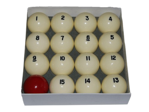 Бильярдные шары Standart для игры в Русский бильярд, 60 мм, 16 штук