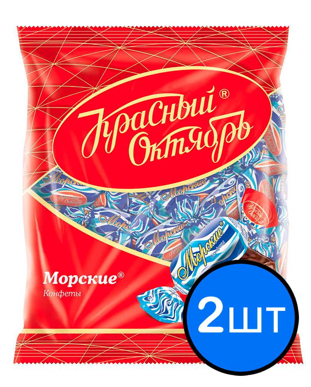 

Конфеты Морские, Красный Октябрь, 250г х 2шт